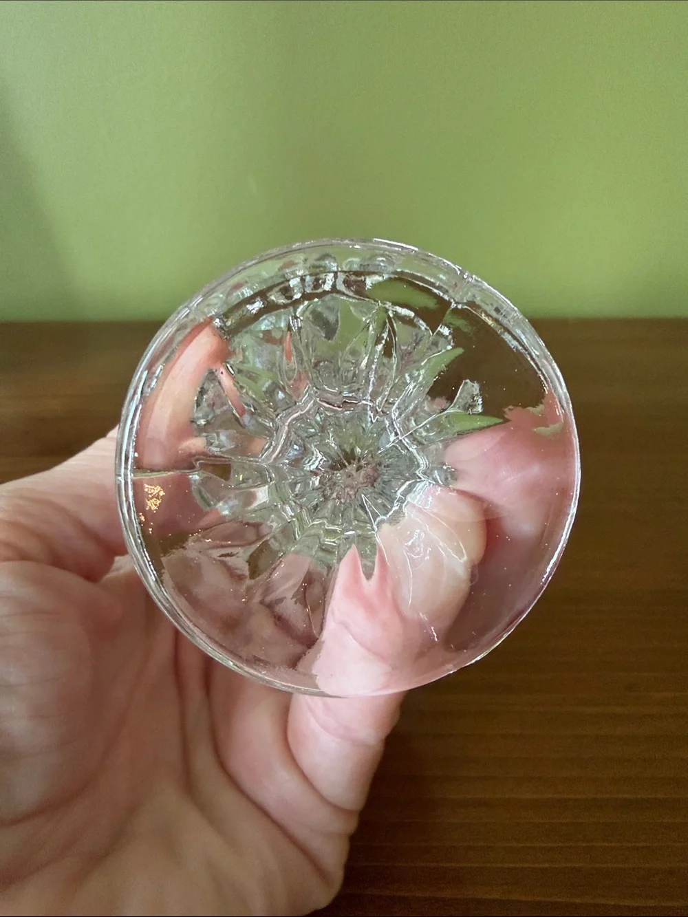 Clear Glass Decorative Vase
